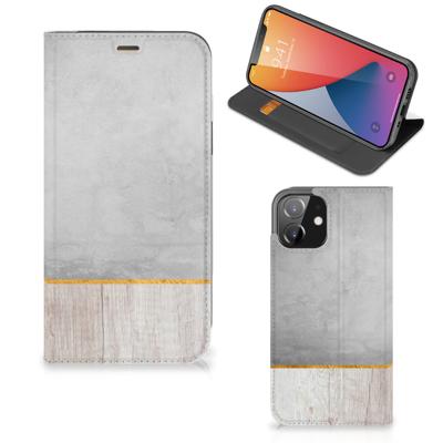 iPhone 12 | iPhone 12 Pro Book | Wallet Case | Wood Concrete