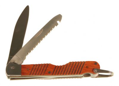 Kids At Work zakmes met houten handgreep 19,4 x 10 x 2,3 cm Kids At Work zakmes met houten handgreep 19,4 x 10 x 2,3 cm