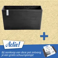 Bloembak Paris 100 cm Donkergrijs Antraciet Ecopots