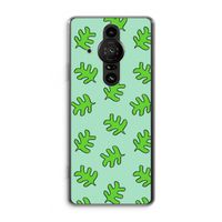 Groene blaadjes: Sony Xperia Pro-I Transparant Hoesje