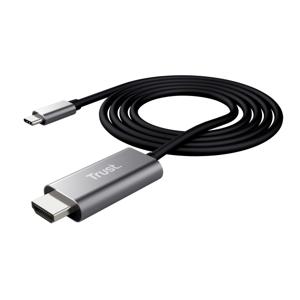 Trust 23332 USB-C-displaykabel USB-C / HDMI Adapterkabel USB-C stekker, HDMI-A-stekker 1.80 m Zwart