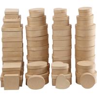 Creativ Company Dozen, h: 5-7,5 cm, d 10-18 cm, 72 stuk/ 1 doos