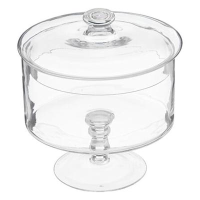 Voorraadpot - voor gebak - 1,8 liter - glas - met deksel - bonbonniere - koek pot