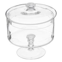 Voorraadpot - voor gebak - 1,8 liter - glas - met deksel - bonbonniere - koek pot
