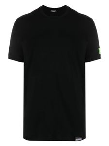 DSQUARED2 t-shirt en coton à patch logo - Noir