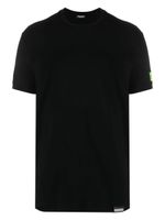 DSQUARED2 t-shirt en coton à patch logo - Noir - thumbnail