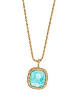 Aurelie Bidermann collier sautoir Miki serti de turquoise - Or