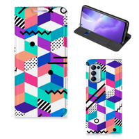 OPPO Find X3 Lite Stand Case Blokken Kleurrijk