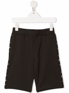 Emporio Armani Kids short de sport à bande logo - Vert