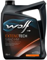 Wolf motorolie "extendtech hm" motoroil 5w40 5l extendtech hm