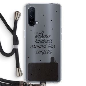 Confetti: OnePlus Nord CE 5G Transparant Hoesje met koord