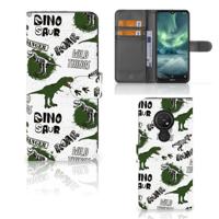 Telefoonhoesje | Met pasjeshouder | voor Nokia 7.2 | Nokia 6.2 Dinosaurus