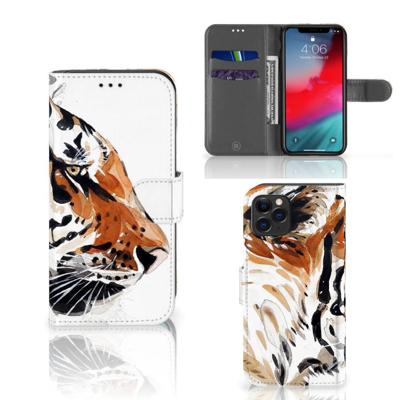 Hoesje Apple iPhone 11 Pro Watercolor Tiger