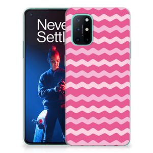 OnePlus 8T TPU bumper Waves Pink