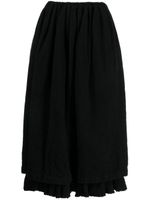Comme des Garçons TAO layered wool midi skirt - Zwart - thumbnail