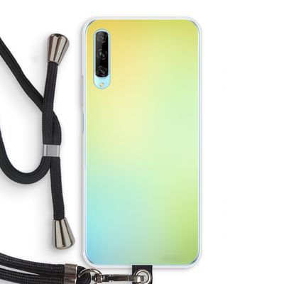 Minty mist pastel: Huawei P Smart Pro Transparant Hoesje met koord