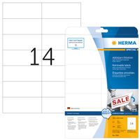 HERMA Etiketten wit Movables/verwijd. 105x42.3 mm A4 350 st. - thumbnail