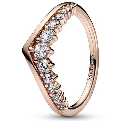 Pandora 182320C01 Ring Wish Floating Pave zilver-zirconia rosekleurig-wit