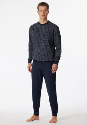 Schiesser Schiesser Pyjama Long 159620 darkblue 62/5XL