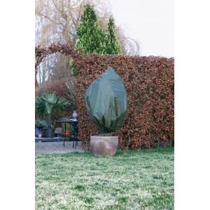 Winterafdekhoes met koord 50 g/m2 groen 75 x 150 cm - 2 stuks