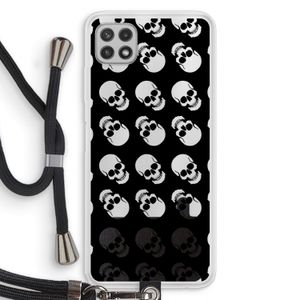 Musketon Skulls: Samsung Galaxy A22 4G Transparant Hoesje met koord