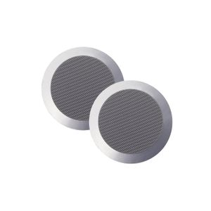 Aquasound Twist twist speakerset - spatwaterdicht - 45 watt - kleur mat chroom (afm. 135 x 43 mm) - spktwist135-c
