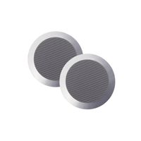Aquasound Twist twist speakerset - spatwaterdicht - 45 watt - kleur mat chroom (afm. 135 x 43 mm) - spktwist135-c - thumbnail