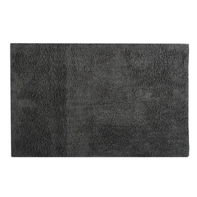 Badkamerkleedje/badmat tapijtje voor op de vloer - donkergrijs - 40 x 60 cm