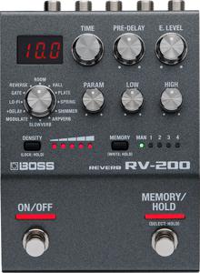 BOSS RV-200 effectenpedaal Reverb-pedaal Grijs