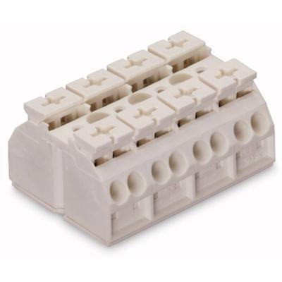 WAGO 862-634 Apparaataansluitklem Veerklem Wit 200 stuk(s)