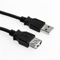 Sharkoon USB 2.0 verlengkabel 1 meter, Dubbele afscherming - thumbnail