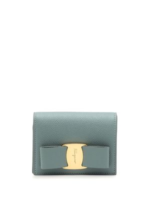 Ferragamo portefeuille Vara Bow en cuir - Bleu