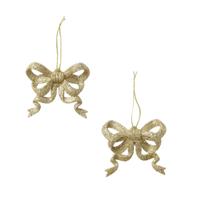 Boltze Home Kersthanger strik goud set a 2