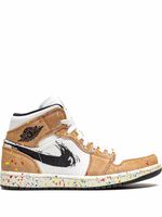 Jordan baskets Air Jordan 1 'Brushstroke' - Marron - thumbnail