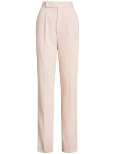 Ralph Lauren Collection pantalon de costume Evanne en coton mélangé - Rose