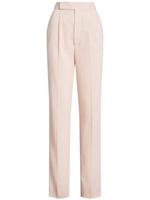 Ralph Lauren Collection pantalon de costume Evanne en coton mélangé - Rose