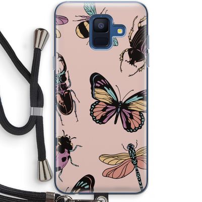 Tiny Bugs: Samsung Galaxy A6 (2018) Transparant Hoesje met koord