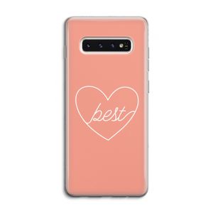 Best heart: Samsung Galaxy S10 4G Transparant Hoesje