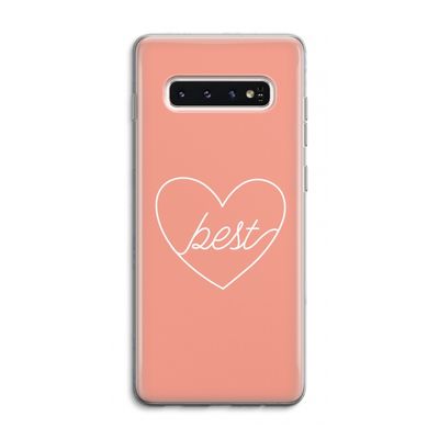 Best heart: Samsung Galaxy S10 4G Transparant Hoesje