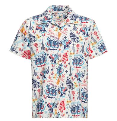 King Kerosin Paris Shirt Off White -L