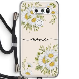 Daisies: LG V30 Transparant Hoesje met koord