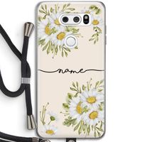 Daisies: LG V30 Transparant Hoesje met koord