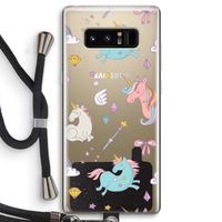 Fantasiewereld: Samsung Galaxy Note 8 Transparant Hoesje met koord