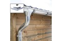 Verzinkte dakgootset compleet - vierkant - zink - 1480 cm