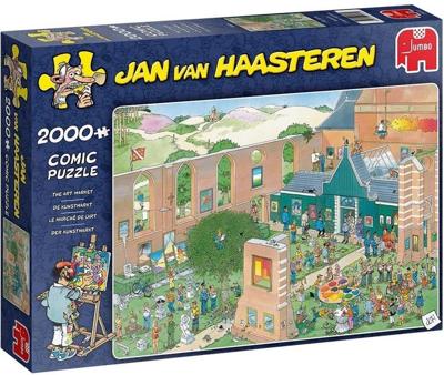 Jan van Haasteren - De Kunstmarkt 2000 Stukjes