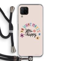 Happy days: Huawei P40 Lite Transparant Hoesje met koord
