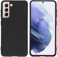 Accezz Color Backcover Samsung Galaxy S21 Telefoonhoesje Zwart