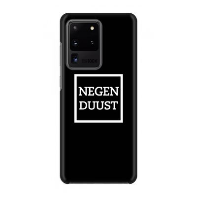 Negenduust black: Volledig geprint Samsung Galaxy S20 Ultra Hoesje
