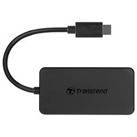 Transcend HUB2C USB 3.2 Gen 1 (3.1 Gen 1) Type-C Zwart - thumbnail