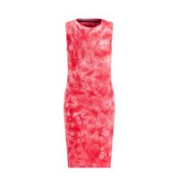 WE Fashion tie-dye maxi jurk rood/roze - thumbnail